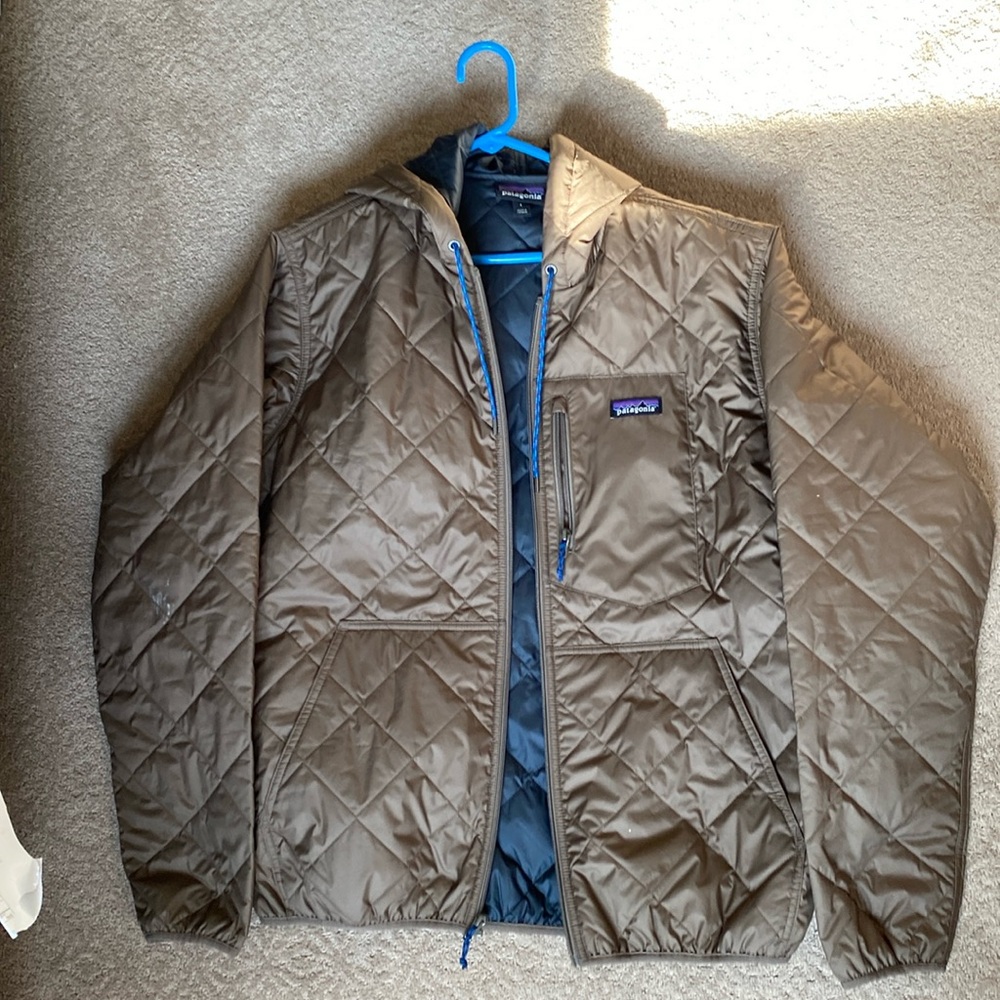 PATAGONIA - Diamond Quilted Insulated Bomber Hoodie - Men's Size Large